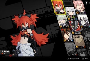 Agent screen in Zenless Zone Zero. Koleda is looking straight at the viewer.