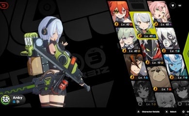 Anby in the Agent Tab of Zenless Zone Zero
