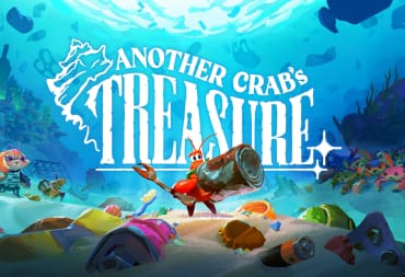 The key art for Another Crab's Treasure, which shows protagonist Kril holding his fork