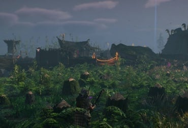 Aska Building Guide - Cover Image Standing Outside of a Village