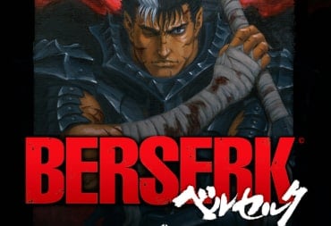 Promotional artwork of Berserk with the swordsman Guts in profile.
