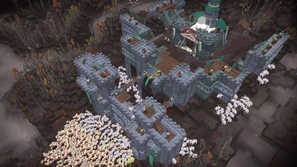 Enemies sieging a castle in Cataclismo