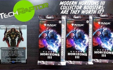An image from our Modern Horizons III Collector Boosters feature asking if their worth the purchase price?
