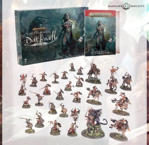 An image of the Darkoath Army Set from Games Workshop for Warhammer Age of Sigmar