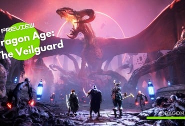 A party of adventurers stands before a large roaring dragon.