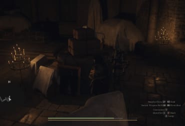 Image of a player inside the vault in the castle in Dragon's Dogma 2