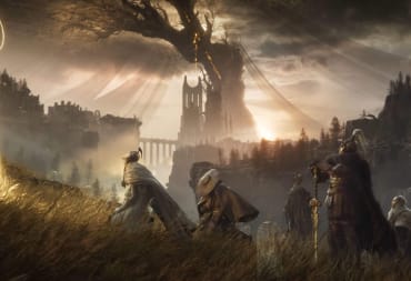 A group of Tarnished kneeling in front of a rune-like symbol in the Elden Ring: Shadow of the Erdtree DLC trailer