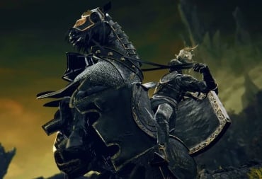 A knight rearing up on a horse in Elden Ring: Shadow of the Erdtree