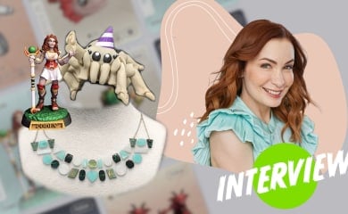 Felicia Day's headshot along with a number of models from FeliciaDay3D