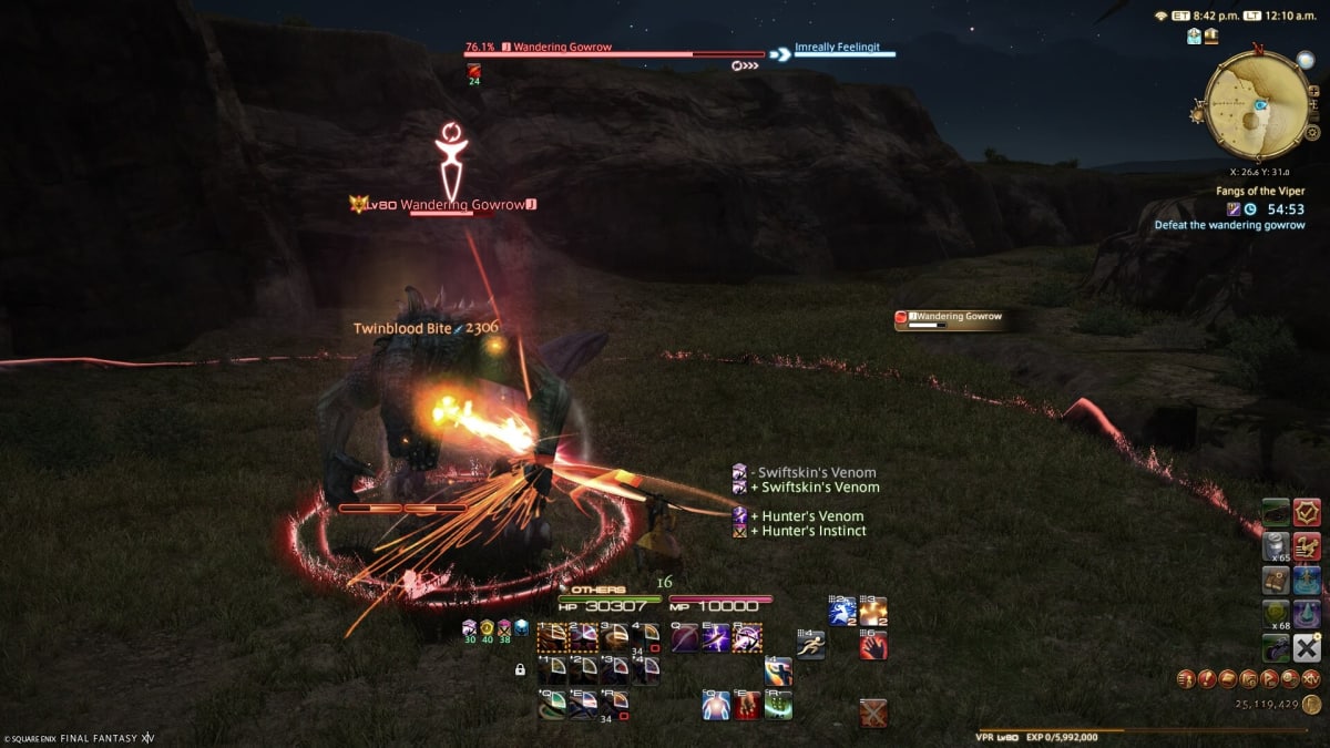 Fighting Wandering Gowrow as a Viper.