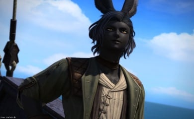 Erenville smiling in front of a blue sky