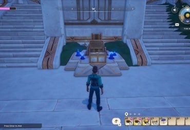 Image of the Flooded Fortress Shrine With An Ancient Treasure Chest Reward