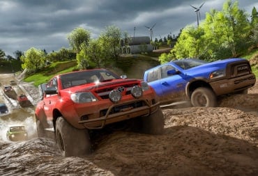 Cars driving offroad in Forza Horizon 4