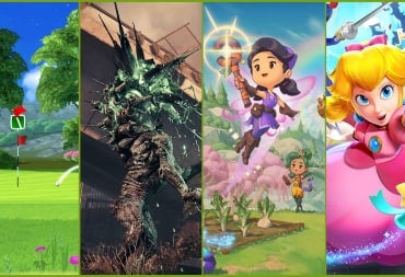 Shots of Golf Clash, Stellar Blade, Fae Farm, and Princess Peach: Showtime!, all of which appear in this week's gaming business roundup