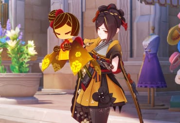 A close-up of Chiori, the new five-star character in Genshin Impact 4.5