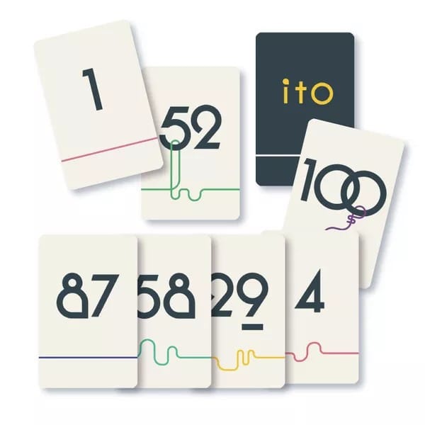 A screenshot of cards from the Ito card game