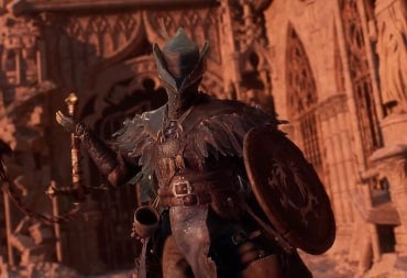 A character in very Bloodborne-esque clothing in Lords of the Fallen