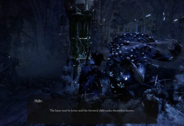 Talking to Molhu in the hub area.