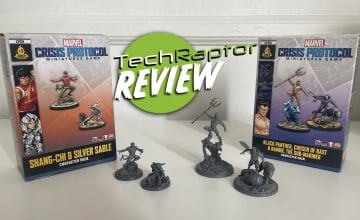 Marvel: Crisis Protocol new packs released for Shang-Chi, Silver Sable, Black Panther, and Namor - boxes and unpainted miniatures against a white background.