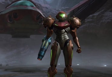 Samus looking cool against the backdrop of her ship in Metroid Prime 4: Beyond