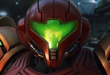 A close-up of Samus' face in Metroid Prime 4, revealed during today's Nintendo Direct