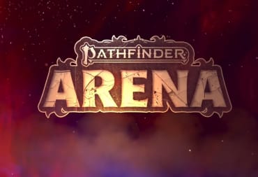 The title of Pathfinder Arena on a scorched background