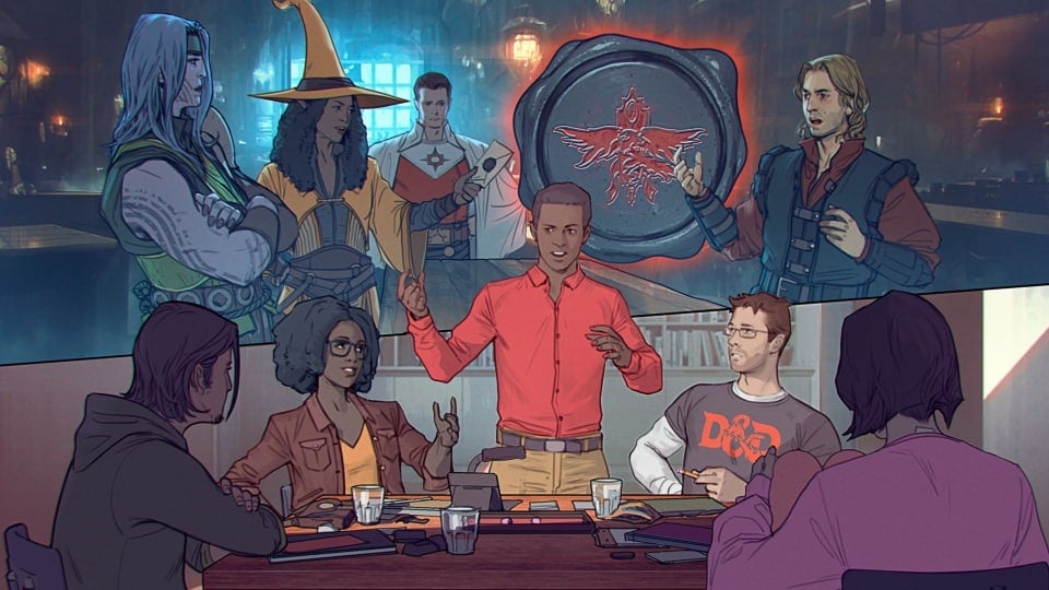 Players at a table enjoying Dungeons & Dragons 2024