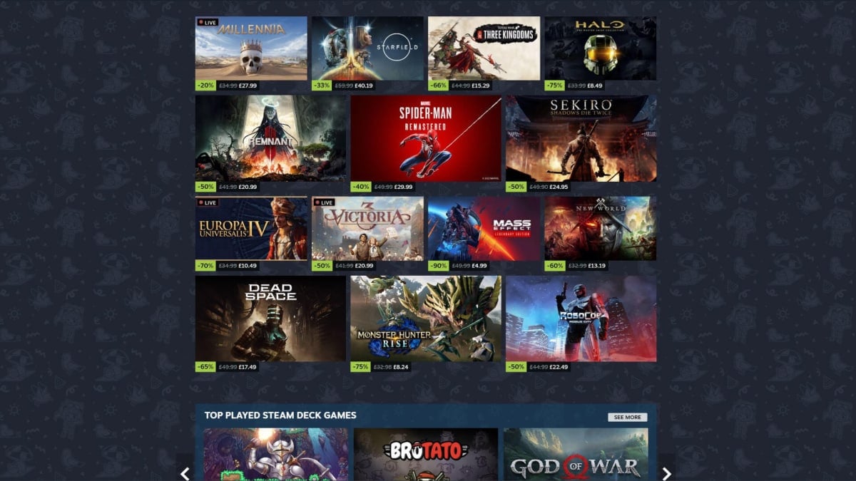 Several of the games on sale as part of the Steam Summer Sale in 2024