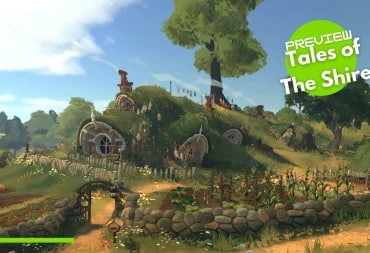 A hobbit hole built into a hillside on a sunny day.
