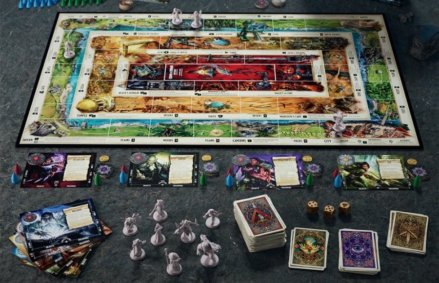 Featured screenshot of the board and game pieces for Talisman Fifth Edition