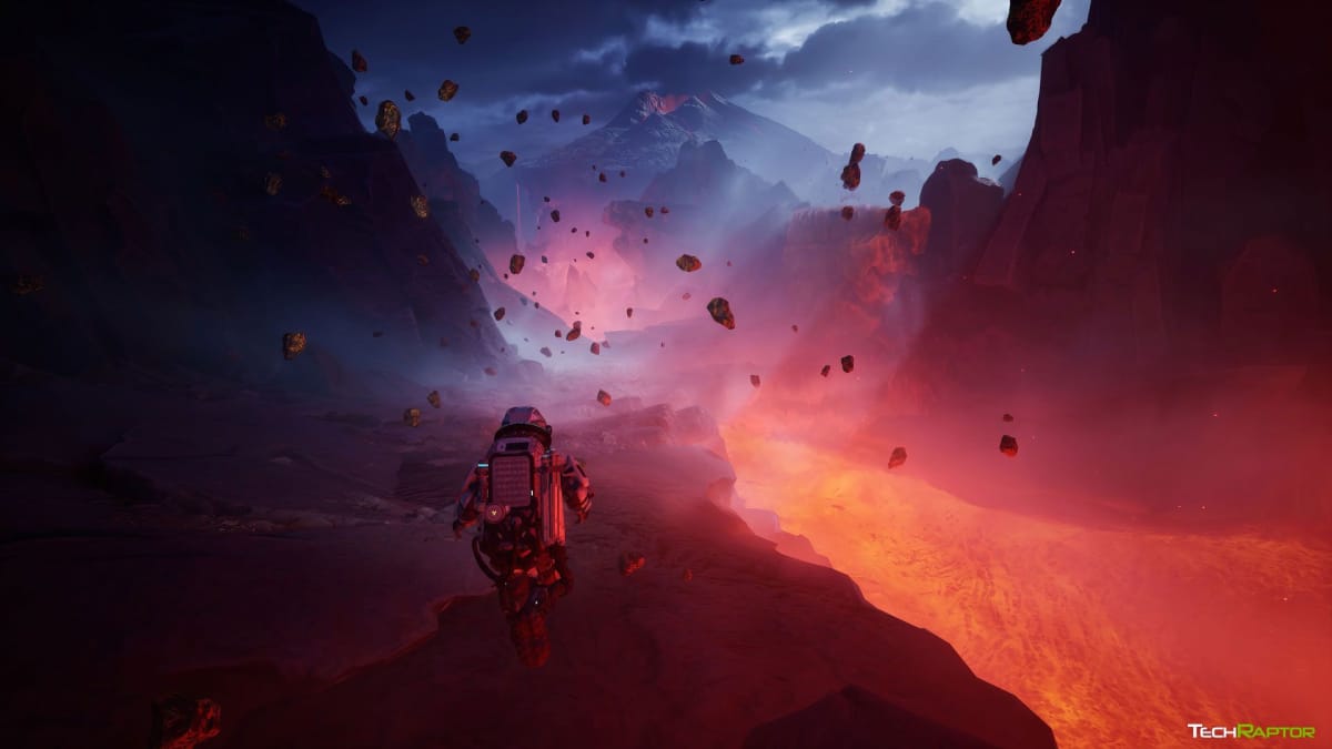 The River of Lava that Jan has to confront in The Alters
