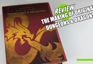 The cover of The Making of Original Dungeons & Dragons and the TR Review Bubble