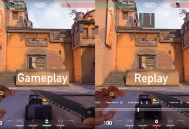 Valorant prototype replay system demonstrated opposite recorded gameplay, showing a door wildly out of place