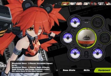 Koleda from Zenless Zone Zero's equipment tab showing her W-Engine